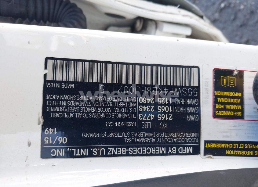 Photo 9 of 2015 Mercedes-benz C 300 4MATIC/LUXURY 4MATIC/SPORT 4MATIC (VIN 55SWF4KB8FU082115)