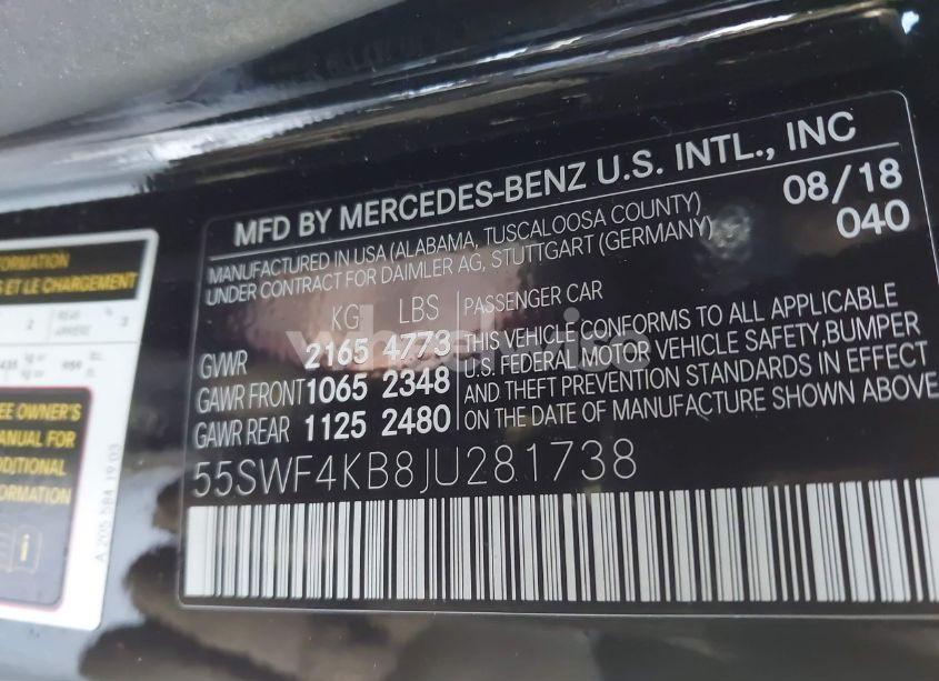 Photo 9 of 2018 Mercedes-benz C 300 4MATIC (VIN 55SWF4KB8JU281738)