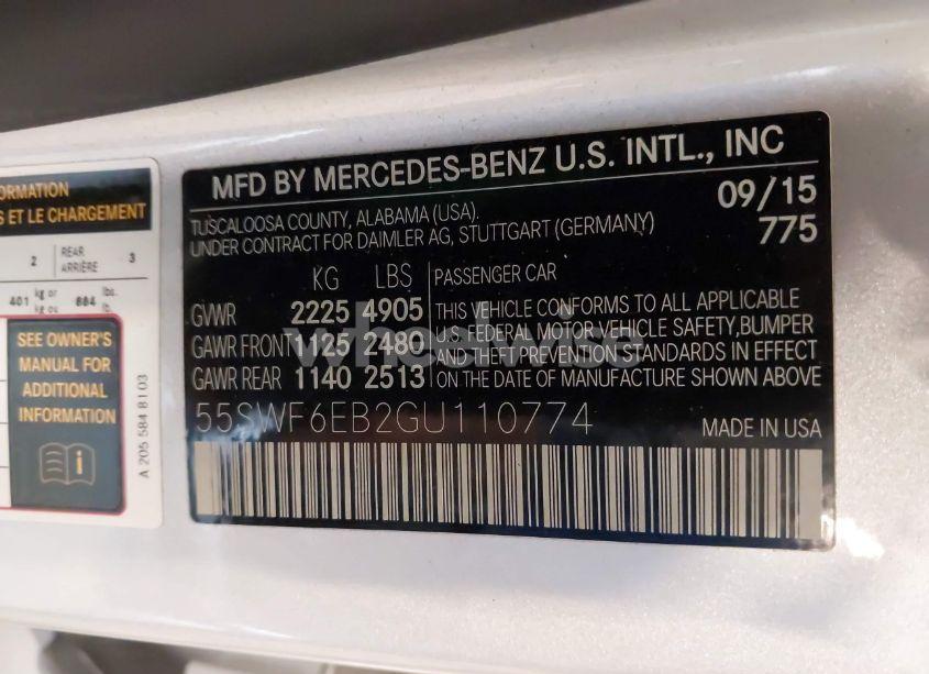 Photo 9 of 2016 Mercedes-benz C 450 AMG 4MATIC (VIN 55SWF6EB2GU110774)