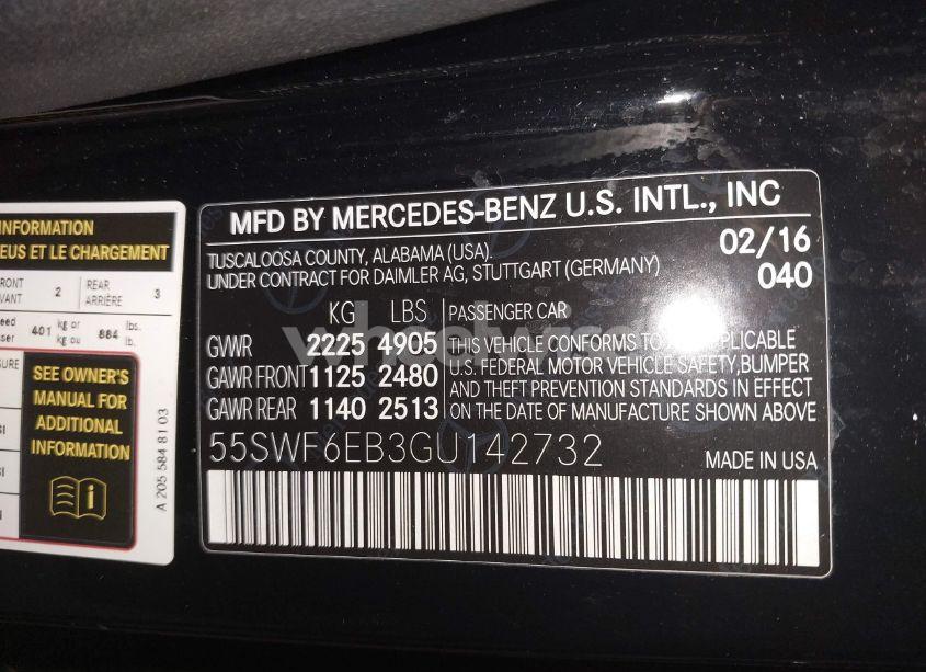 Photo 9 of 2016 Mercedes-benz C 450 AMG 4MATIC (VIN 55SWF6EB3GU142732)