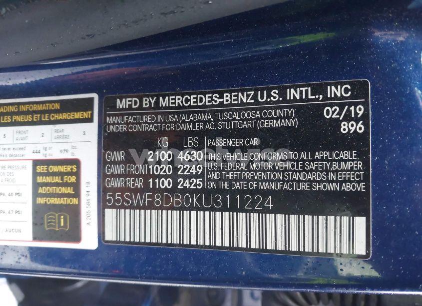 Photo 9 of 2019 Mercedes-benz C 300 (VIN 55SWF8DB0KU311224)