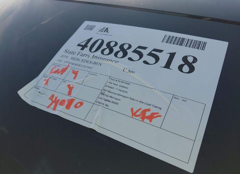 Photo 17 of 2019 Mercedes-benz C 300 (VIN 55SWF8DB2KU312942)