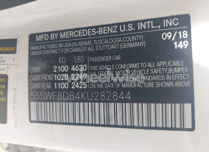 Photo 9 of 2019 Mercedes-benz C 300 (VIN 55SWF8DB4KU282844)