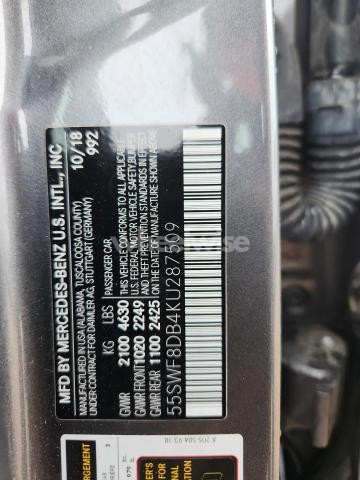 Photo 10 of 2019 MERCEDES-BENZ C 300 (VIN 55SWF8DB4KU287509)