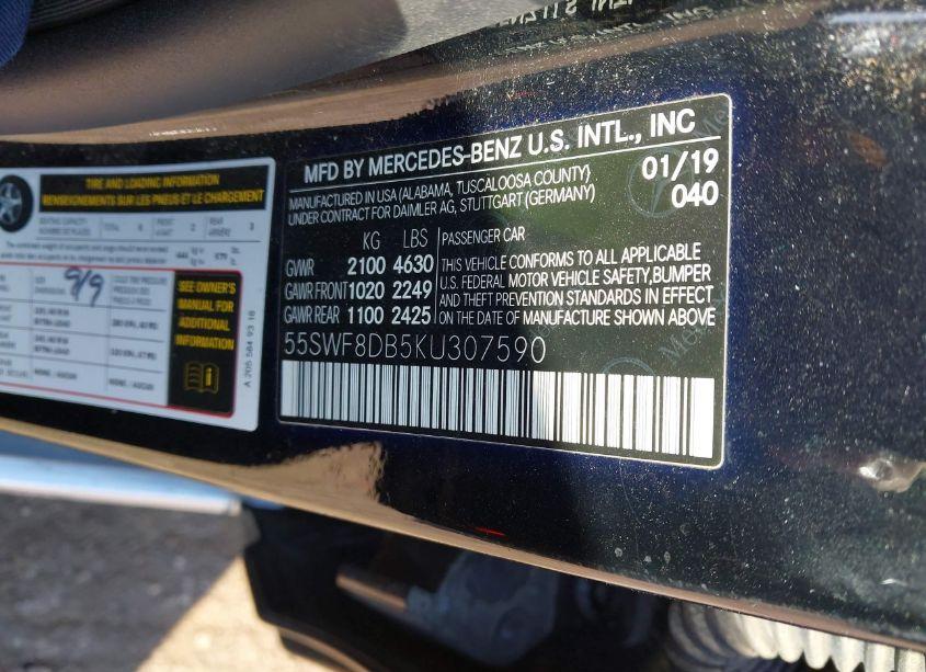 Photo 9 of 2019 Mercedes-benz C 300 (VIN 55SWF8DB5KU307590)