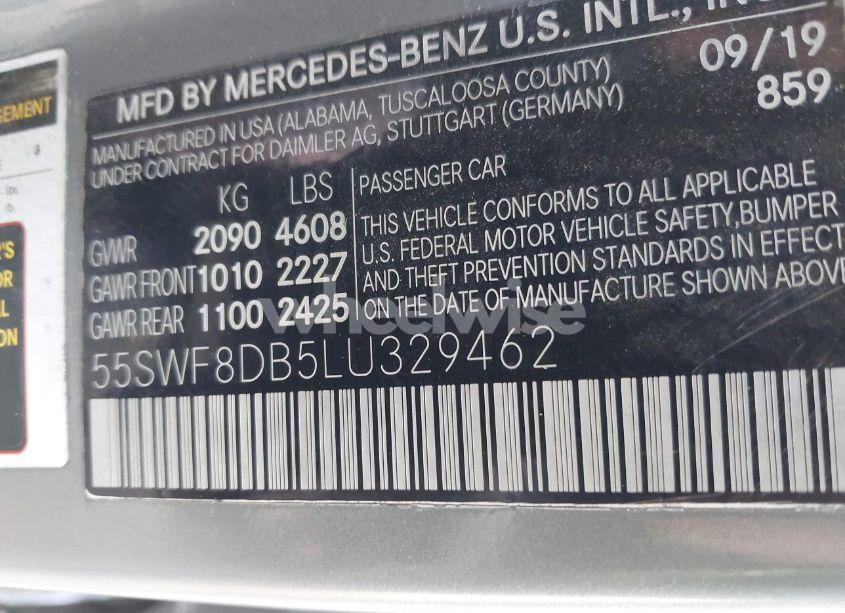 Photo 9 of 2020 Mercedes-benz C 300 (VIN 55SWF8DB5LU329462)