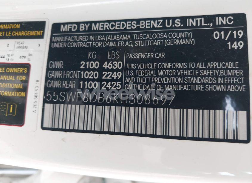 Photo 9 of 2019 Mercedes-benz C 300 (VIN 55SWF8DB6KU308697)