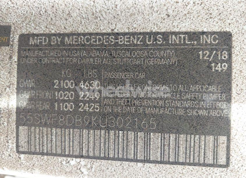 Photo 9 of 2019 Mercedes-benz C 300 (VIN 55SWF8DB9KU302165)