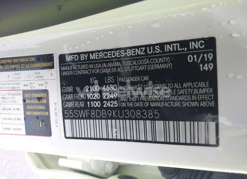 Photo 9 of 2019 Mercedes-benz C 300 (VIN 55SWF8DB9KU308385)