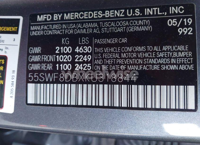 Photo 9 of 2019 Mercedes-benz C 300 (VIN 55SWF8DBXKU318844)