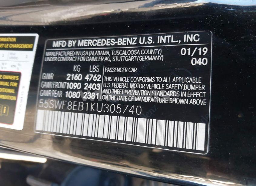 Photo 9 of 2019 Mercedes-benz C 300 4MATIC (VIN 55SWF8EB1KU305740)
