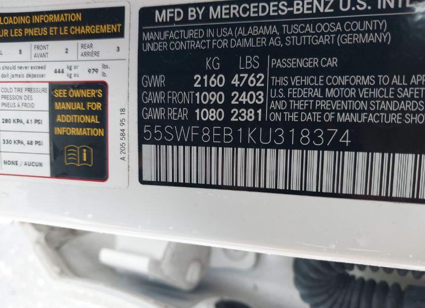 Photo 9 of 2019 Mercedes-benz C 300 4MATIC (VIN 55SWF8EB1KU318374)