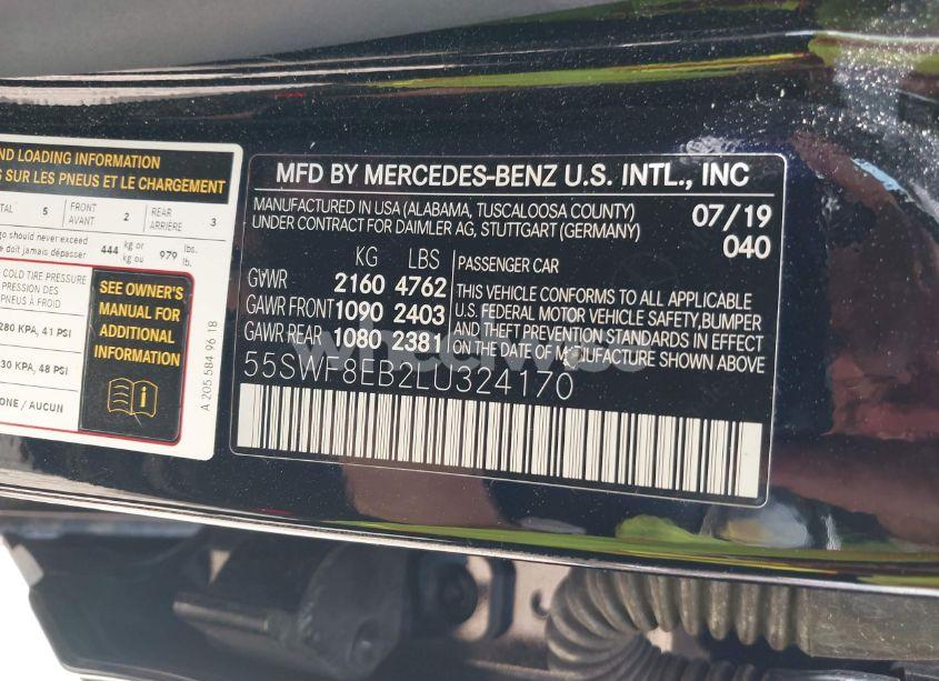 Photo 9 of 2020 Mercedes-benz C 300 4MATIC (VIN 55SWF8EB2LU324170)