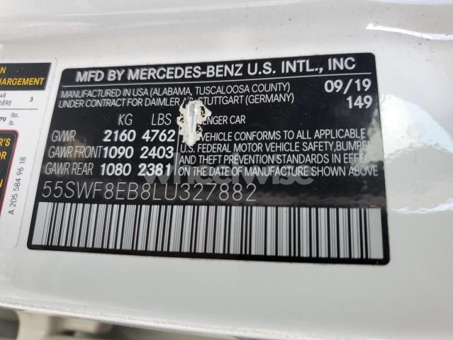 Photo 11 of 2020 MERCEDES-BENZ C 300 4MATIC (VIN 55SWF8EB8LU327882)