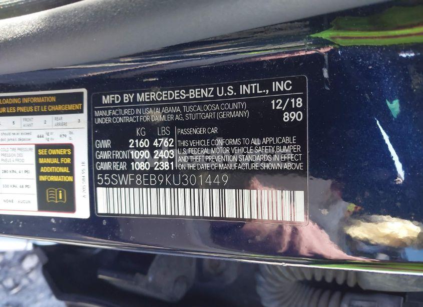 Photo 9 of 2019 Mercedes-benz C 300 4MATIC (VIN 55SWF8EB9KU301449)