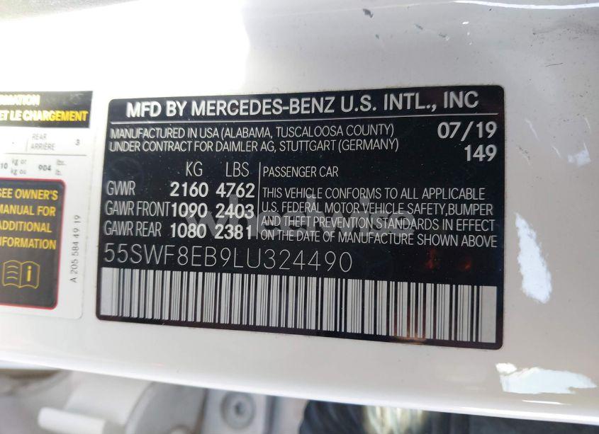 Photo 9 of 2020 Mercedes-benz C 300 4MATIC (VIN 55SWF8EB9LU324490)