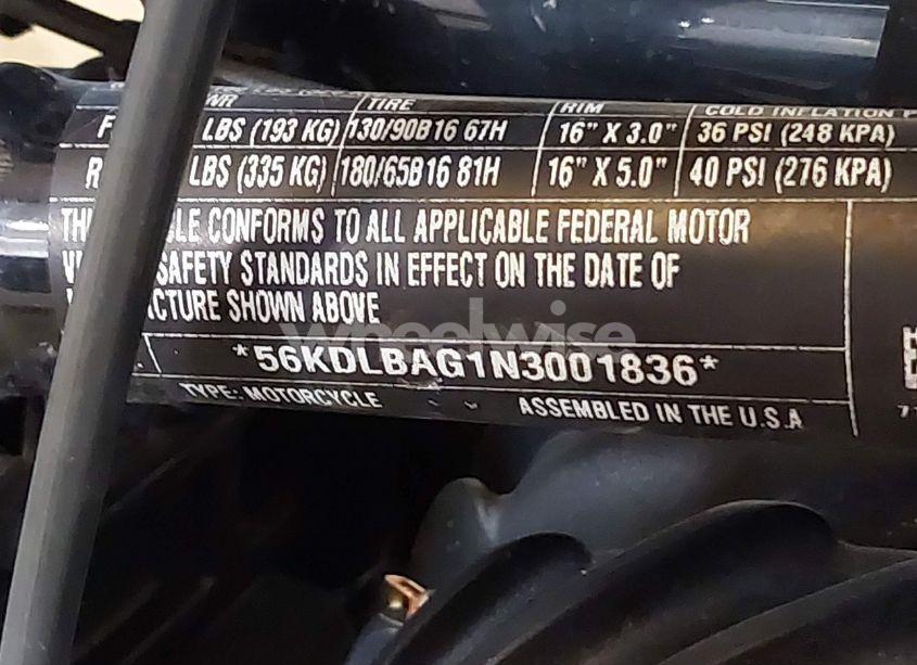 Photo 10 of 2022 Indian Motorcycle CO. CHIEF BOBBER ABS (VIN 56KDLBAG1N3001836)