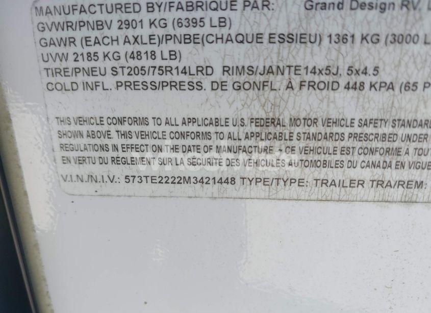 Photo 9 of 2021 Winnebago Imagine XLS 17MKE (VIN 573TE2222M3421448)