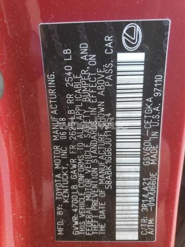 Photo 3 of 2018 LEXUS ES 350 (VIN 58ABK1GG6JU111954)