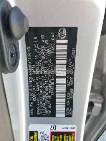 Photo 2 of 2019 LEXUS ES 350 (VIN 58ABZ1B14KU048983)