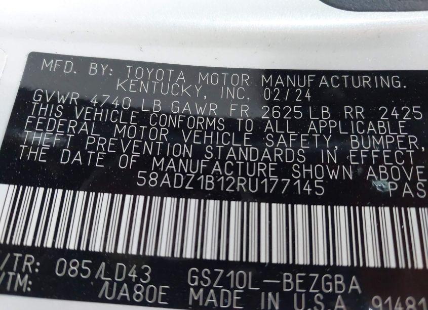 Photo 9 of 2024 Lexus Es 350 (VIN 58ADZ1B12RU177145)