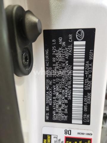 Photo 12 of 2020 LEXUS ES 350 (VIN 58ADZ1B18LU074092)