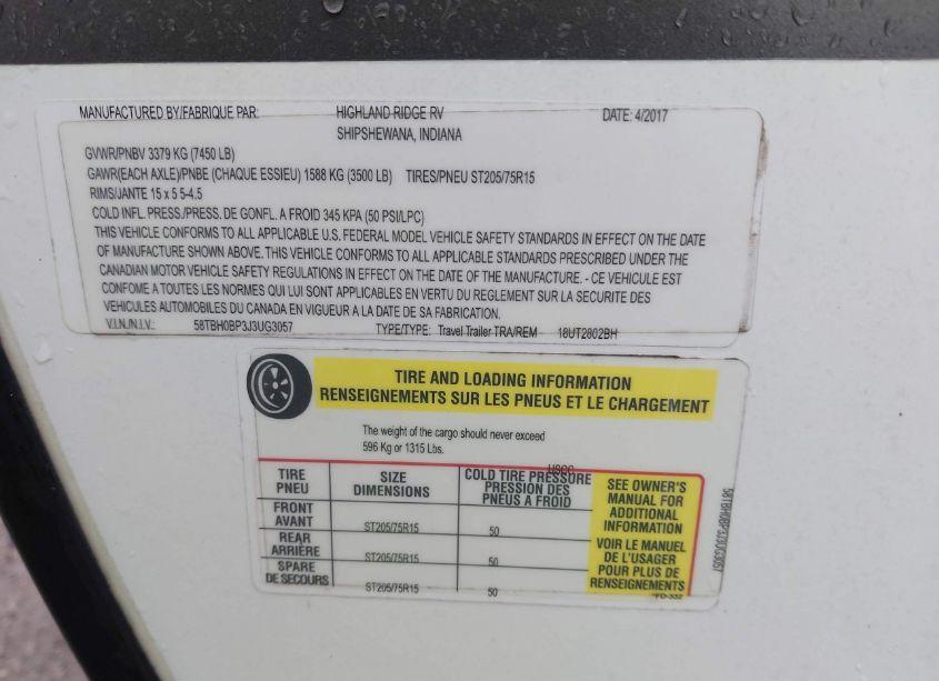 Photo 9 of 2018 Open Range OTHER (VIN 58TBH0BP3J3UG3057)