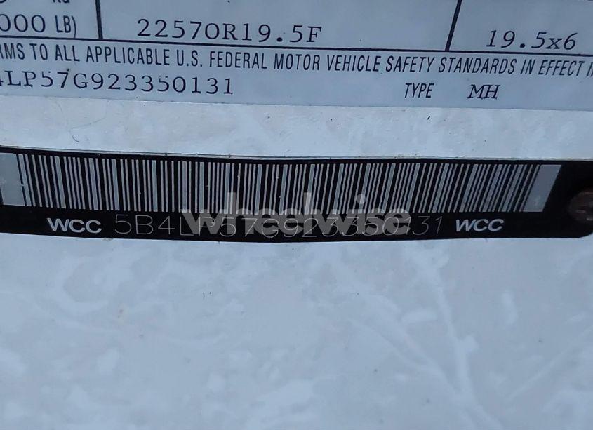 Photo 9 of 2003 Workhorse Custom CHASSIS MOTORHOME CHASSIS P3500 (VIN 5B4LP57G923350131)