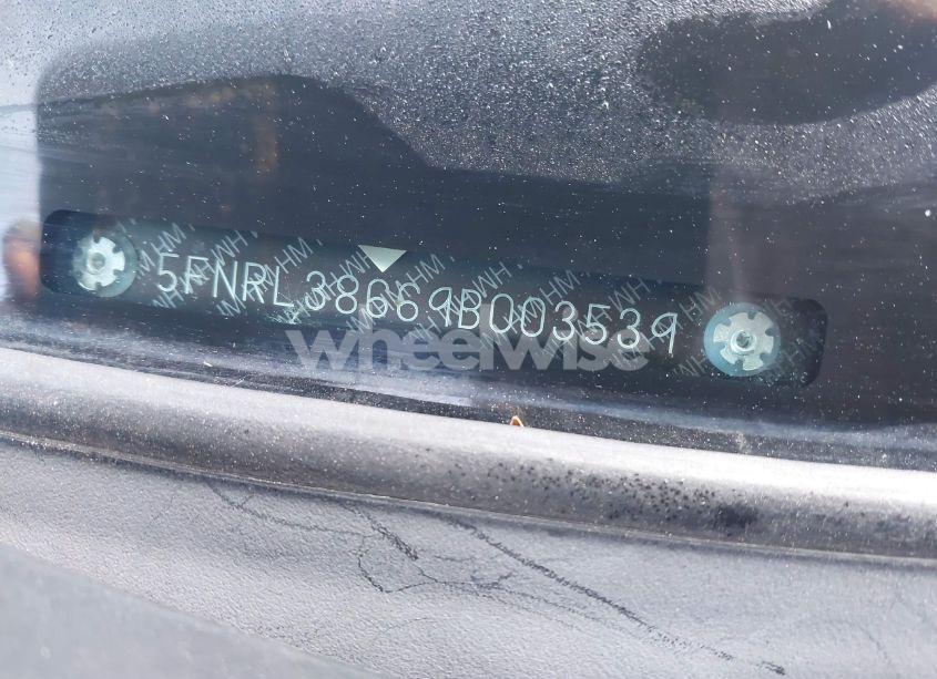 Photo 17 of 2009 Honda Odyssey EX-L (VIN 5FNRL38669B003539)