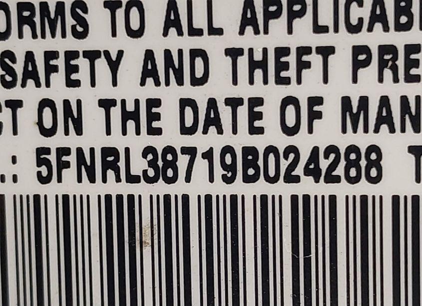 Photo 9 of 2009 Honda Odyssey EX-L (VIN 5FNRL38719B024288)