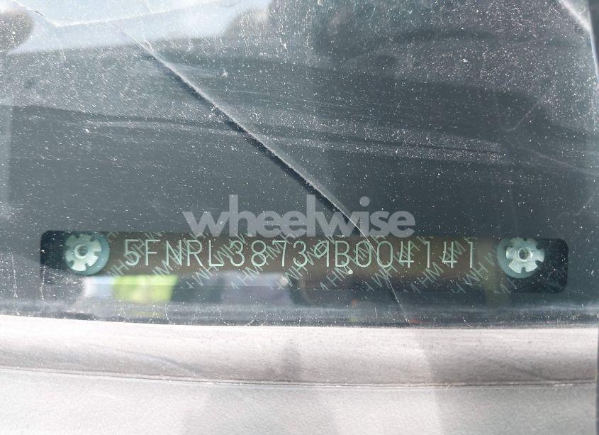 Photo 9 of 2009 Honda Odyssey EX-L (VIN 5FNRL38739B004141)