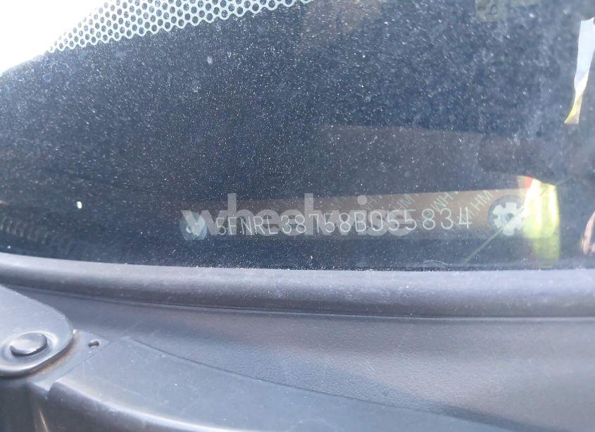 Photo 9 of 2008 Honda Odyssey EX-L (VIN 5FNRL38758B055834)