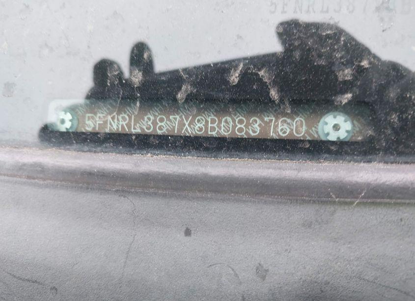 Photo 11 of 2008 Honda Odyssey EX-L (VIN 5FNRL387X8B083760)