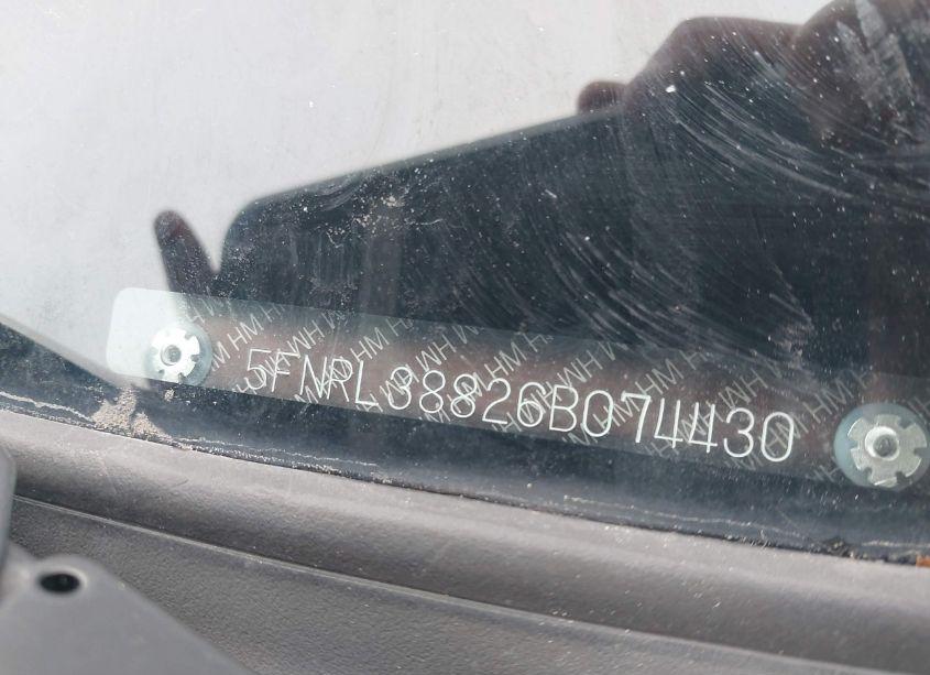 Photo 9 of 2006 Honda Odyssey TOURING (VIN 5FNRL38826B074430)