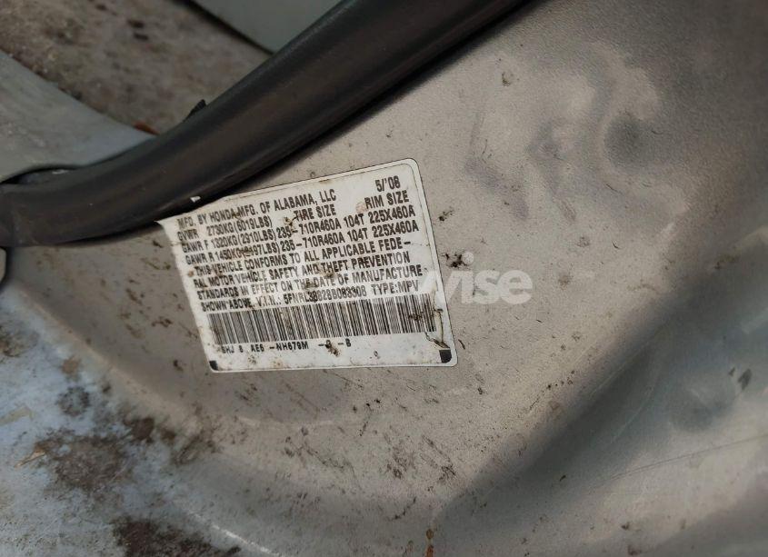 Photo 9 of 2008 Honda Odyssey TOURING (VIN 5FNRL38828B083308)