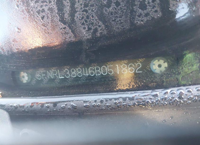 Photo 9 of 2006 Honda Odyssey TOURING (VIN 5FNRL38846B051862)