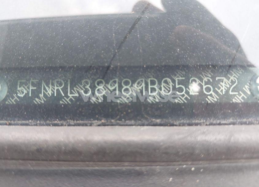 Photo 9 of 2009 Honda Odyssey TOURING (VIN 5FNRL38989B052672)