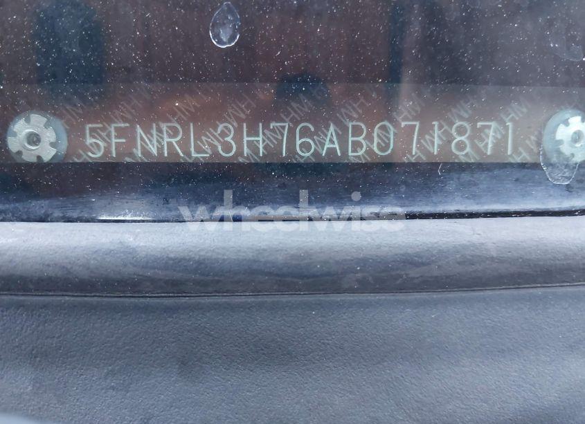 Photo 9 of 2010 Honda Odyssey EX-L (VIN 5FNRL3H76AB071871)