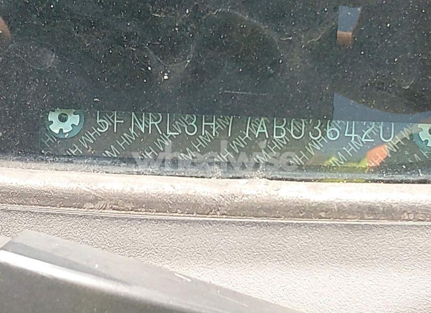 Photo 12 of 2010 Honda Odyssey EX-L (VIN 5FNRL3H77AB036420)