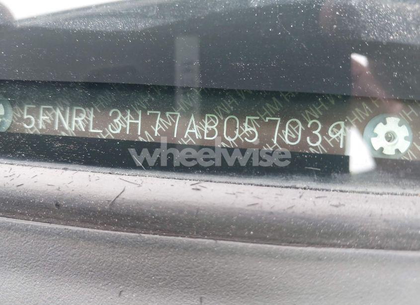 Photo 9 of 2010 Honda Odyssey EX-L (VIN 5FNRL3H77AB057039)