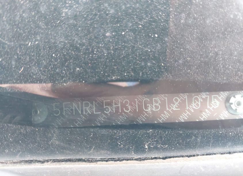 Photo 9 of 2016 Honda Odyssey SE (VIN 5FNRL5H31GB121075)