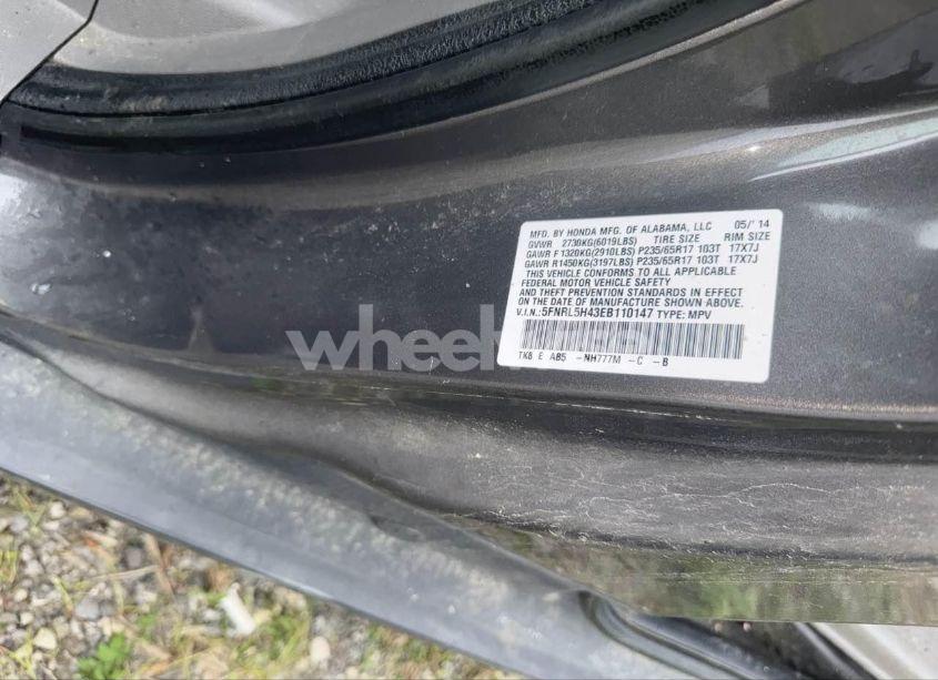 Photo 9 of 2014 Honda Odyssey EX (VIN 5FNRL5H43EB110147)