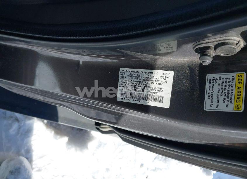 Photo 9 of 2012 Honda Odyssey EX-L (VIN 5FNRL5H62CB128914)