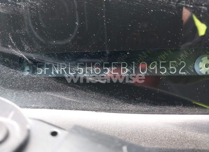 Photo 9 of 2014 Honda Odyssey EX-L (VIN 5FNRL5H65EB109552)