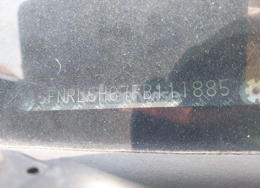 Photo 9 of 2015 Honda Odyssey EX-L (VIN 5FNRL5H67FB111885)