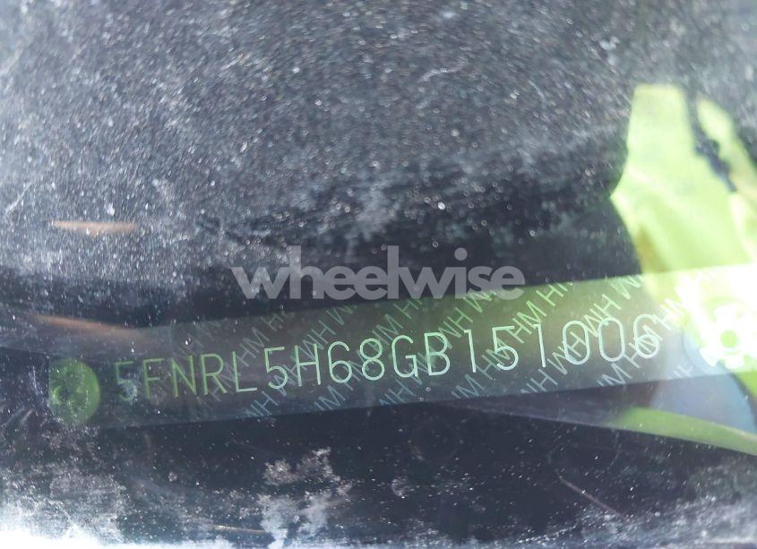 Photo 17 of 2016 Honda Odyssey EX-L (VIN 5FNRL5H68GB151006)