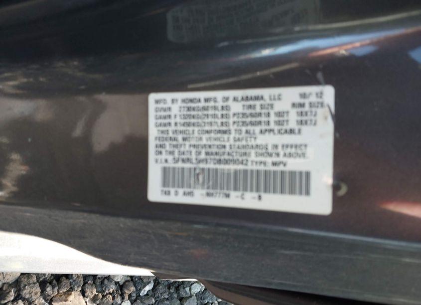 Photo 9 of 2013 Honda Odyssey TOURING/TOURING ELITE (VIN 5FNRL5H97DB009042)