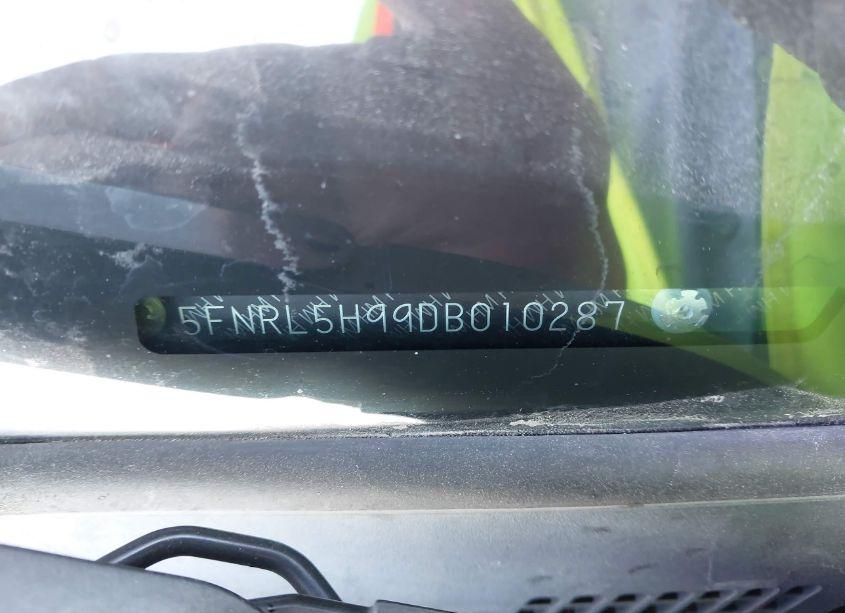 Photo 9 of 2013 Honda Odyssey TOURING/TOURING ELITE (VIN 5FNRL5H99DB010287)