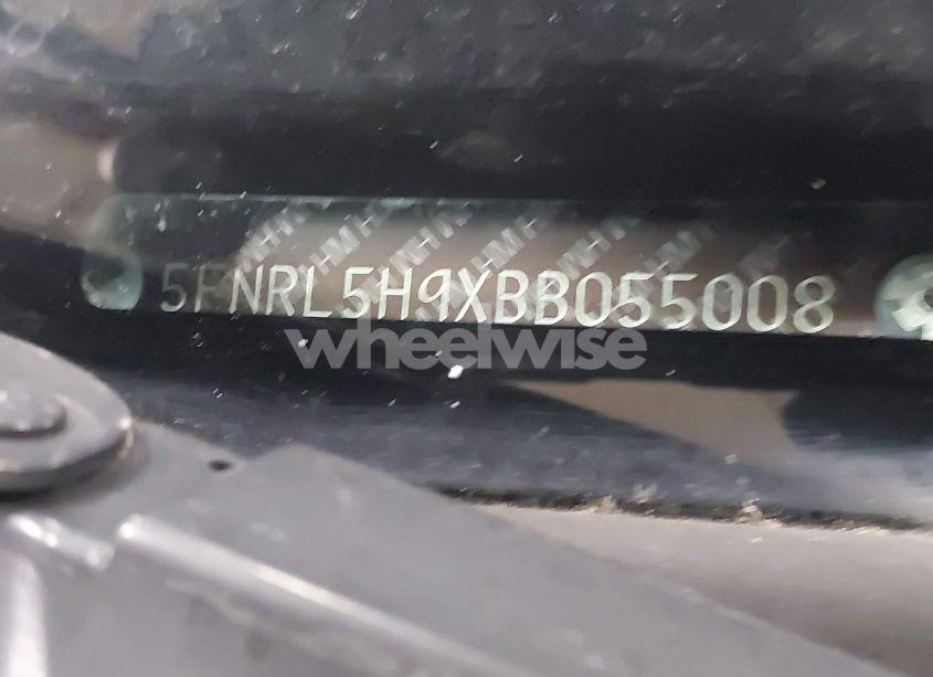 Photo 9 of 2011 Honda Odyssey TOURING/TOURING ELITE (VIN 5FNRL5H9XBB055008)