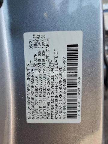 Photo 12 of 2022 HONDA ODYSSEY EX (VIN 5FNRL6H53NB016994)